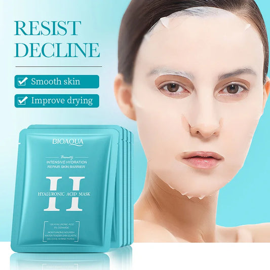 5/10pcs BIOAQUA Hyaluronic Acid Face Mask