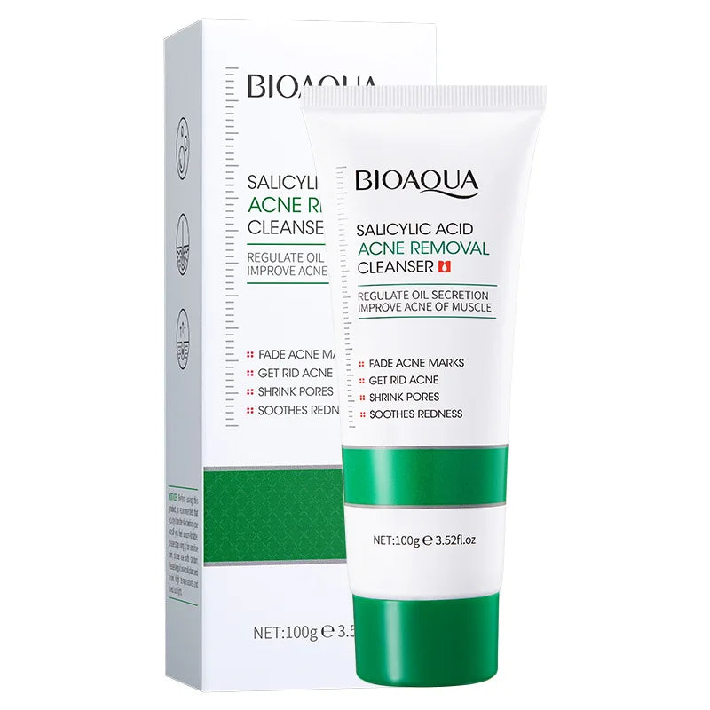 BIOAQUA Salicylic Acid Facial Cleanser Acne Treatment