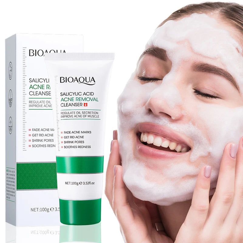 BIOAQUA Salicylic Acid Facial Cleanser Acne Treatment